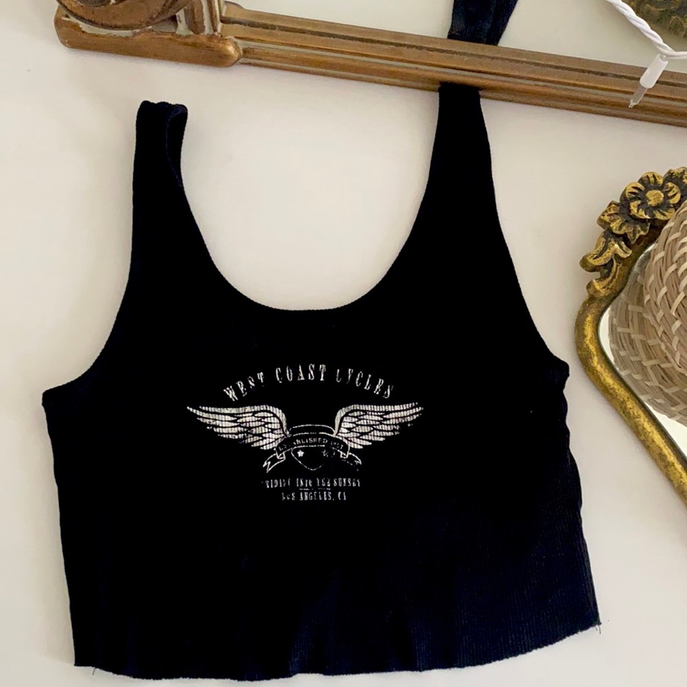 Cropped Graphic Tank (S)